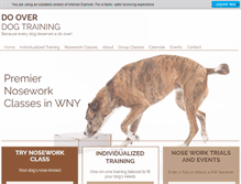 Tablet Screenshot of dooverdogtraining.com